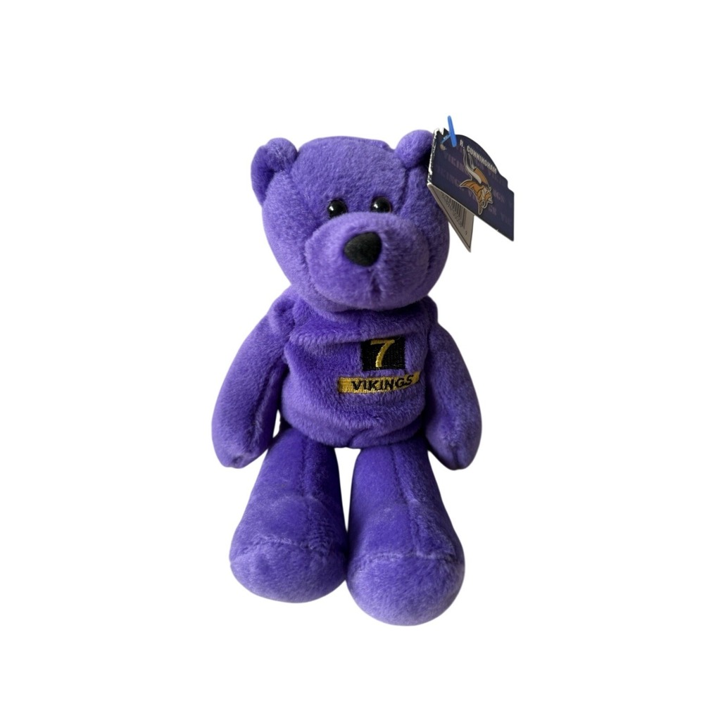 Randall Cunningham Minnesota Vikings MVP #7 Limited Treasures Purple Bear Plush